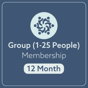 Group (1-25 People) 12 Month Membership