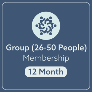 Group (26-50 People) 12 Month Membership