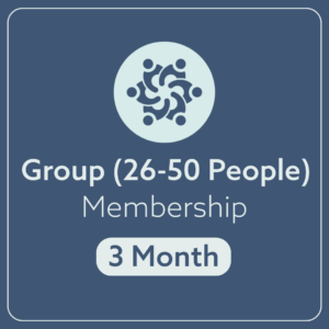Group (26-50 People) 3 Month Membership